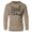 Khaki, variant on GYMISH Hello... Goodbye Lightweight Long Sleeve Hooded T-Shirt for Men – Funny Gym Hoodie, Sport Grey, Small