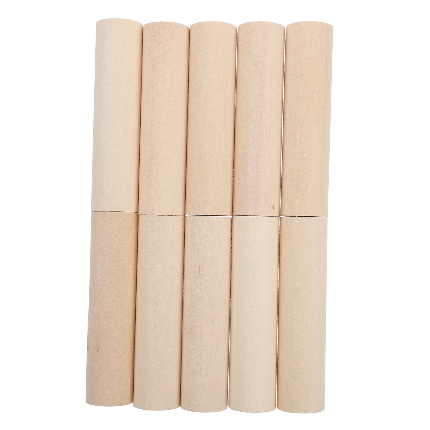 ORDDIART 10Pcs Diy Wood Round Sticks for Crafts and Art Projects with Unfinished Hardwood