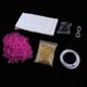 thumbnail image 4 of Kits de bolsas de abalorios para manualidades de bricolaje para niñas, bolsos con , suministros para , herramientas Rosa roja Soledad Paquete de material para hacer monederos, 4 of 8