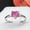 Pink, variant on Shelly Heart Engagement Ring for Women Promise Birthstone Sterling Silver Ginger Lyne