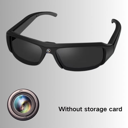 Valentine s Day Gift 1080P HD Video Glasses Smart Camera Glasses with 90 Min Battery 75&deg; Wide-Angle TF Card for Sports & Hiking