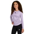 thumbnail image 4 of Reebok Girl's Legacy Performance Long Sleeve Side Ruched Top, Sizes 4-18, 4 of 7