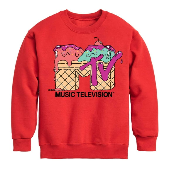 MTV Logo - Ice Cream - Toddler And Youth Crewneck Fleece Sweatshirt
