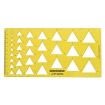 Traceease Geometric Triangle Template Drawing Stencil, Designing Template Measuring Ruler