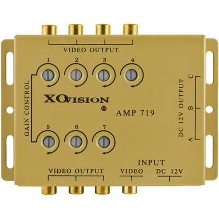 XO Vision AMP719 1-In/7-Out Car Video Amplifier