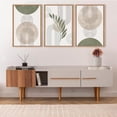 thumbnail image 2 of Sage Green Framed Canvas Prints Wall Art Set, Abstract Botanical Boho Wall Decor, Minimalist Geometric Line Leaf Canvas Artwork for Living Room, Bedroom, Dining Room, Office, Bathroom -, 2 of 6