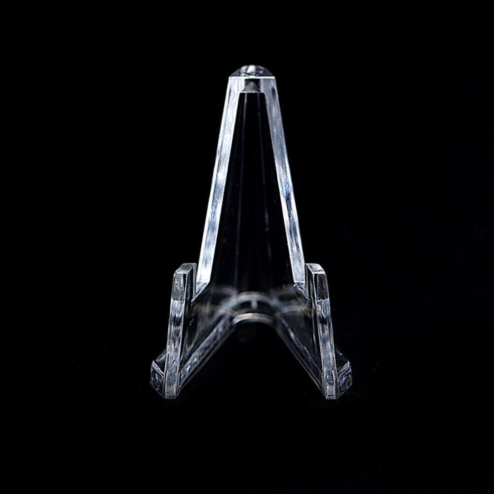 US 20-40 Pack STANDS EASEL for Coin Small Knives Challenge Holders CLEAR ACRYLIC