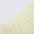thumbnail image 4 of Wedding Guest Dresses Women Plus Size Ladies French Style Irregular Ruffled Lace Trimmed High Waist Flared Dress Plus Size Dress Light Yellow One Size, 4 of 8