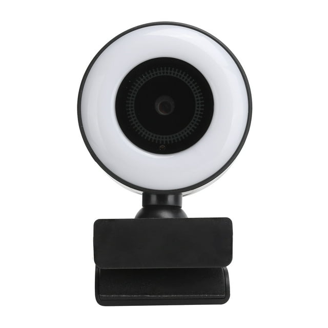Webcam With Ring Light, Built-in Microphone Durable 1080P Web Camera For Video Chat For Desktop And Laptop` For Web-based Teaching For Live Streaming