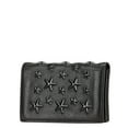thumbnail image 2 of Pre-Owned Jimmy Choo Star Studs Business Card Case/Card Case/Coin Purse Black Leather Women's..., 2 of 10