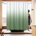 thumbnail image 4 of Sage Green Bathroom Sets with Shower Curtain and Rugs Waterproof Shower Curtain Sets 1 Piece and Soft Bathroom Rugs Sets 3 Piece for  Bathroom Decor Set, 4 of 14