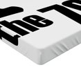 thumbnail image 2 of Ambesonne Retro Fitted Sheet, I Love the 70s Pictogram, Full Size, Red Black White, 2 of 3