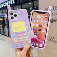 thumbnail image 5 of 3D Silicone Case Compatible with iPhone 11 Pro, Retro Classic Creative Soft Rubber Bumper Cover Cool Fun Protective Cute Case (Purple, iPhone 11 Pro), 5 of 7