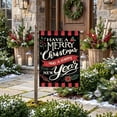 thumbnail image 7 of Christmas Garden Flag 18x12 Inch, Double Sided Holiday Yard Decor, Weatherproof Polyester Outdoor Flag for Front Porch Patio Lawn, Winter Xmas Home Decor, 7 of 7