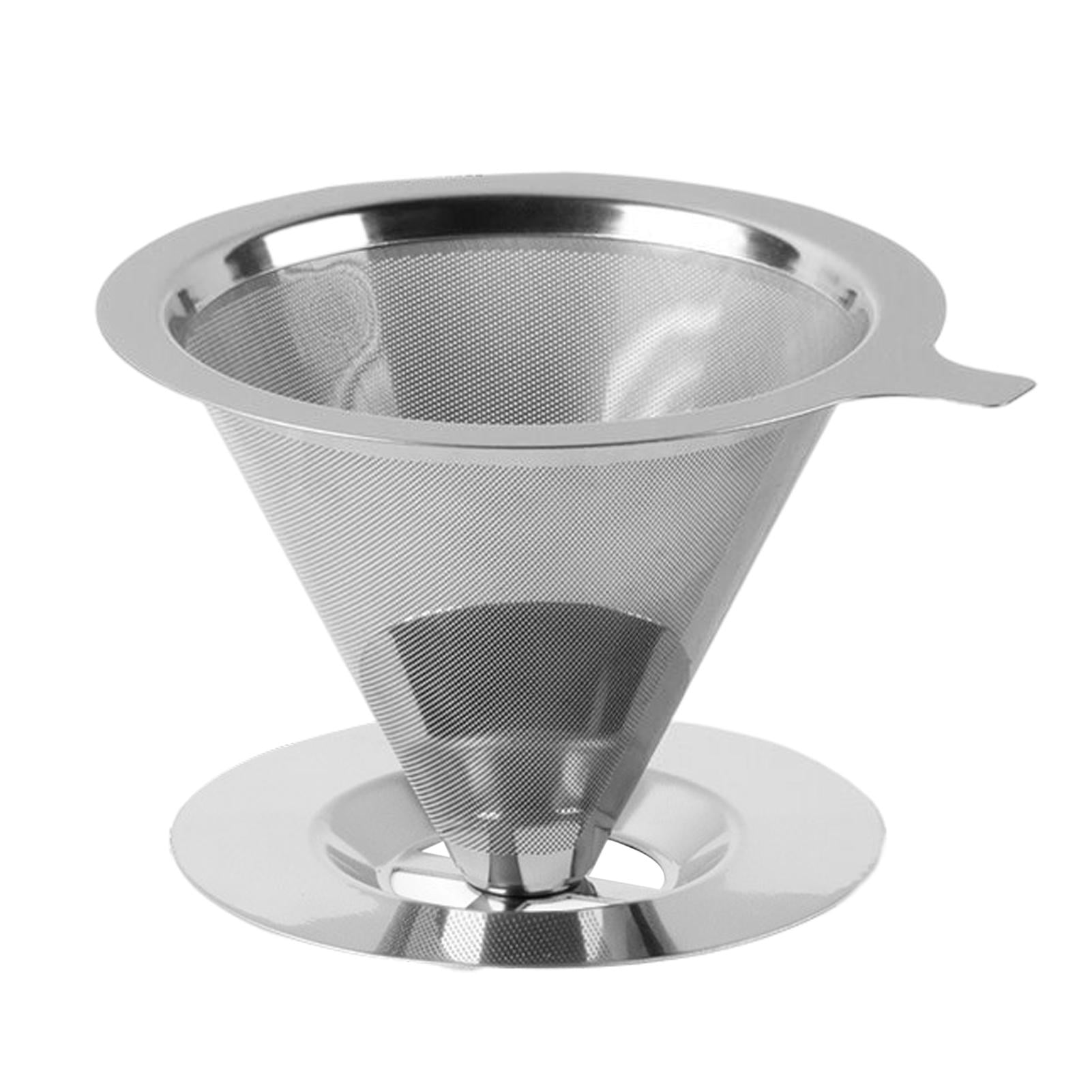 Pour Over Coffee Dripper Paperless Reusable Coffee Filter with Cup