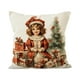 thumbnail image 2 of Herunwer Christmas Pillow Cover Winter Holiday Throw Pillows Christmas Decor Cushion Cases for Sofa Couch Home Décor, Pillowcases Farmhouse for Christmas Couch Bed, 2 of 6