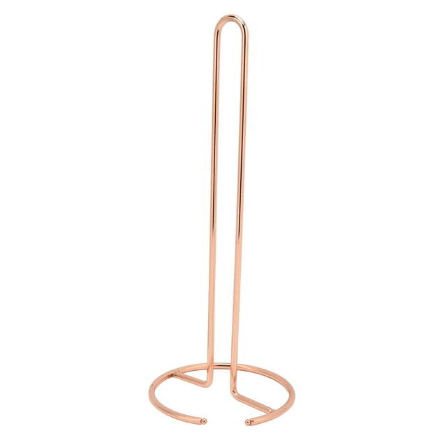 Wrought Iron Tissue Holder, Beautiful Practical Tissue Reserve Paper Holder For Desktop Rose Gold
