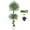 150cm, variant on Realistic Artificial Ficus Tree - 4FT Faux Floor Plant with White Ceramic Pot, Lifelike Fake Ficus Tree for Office & Indoor Outdoor Decor, Includes Pebbles & Green Moss,Living Room, Bedroom, Balcony