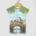 thumbnail image 4 of Winnie The Pooh Baby Boy Girl Short Sleeve Romper Clothing Set Print Cartoon Baby Summer One Piece Jumpsuit, 4 of 8