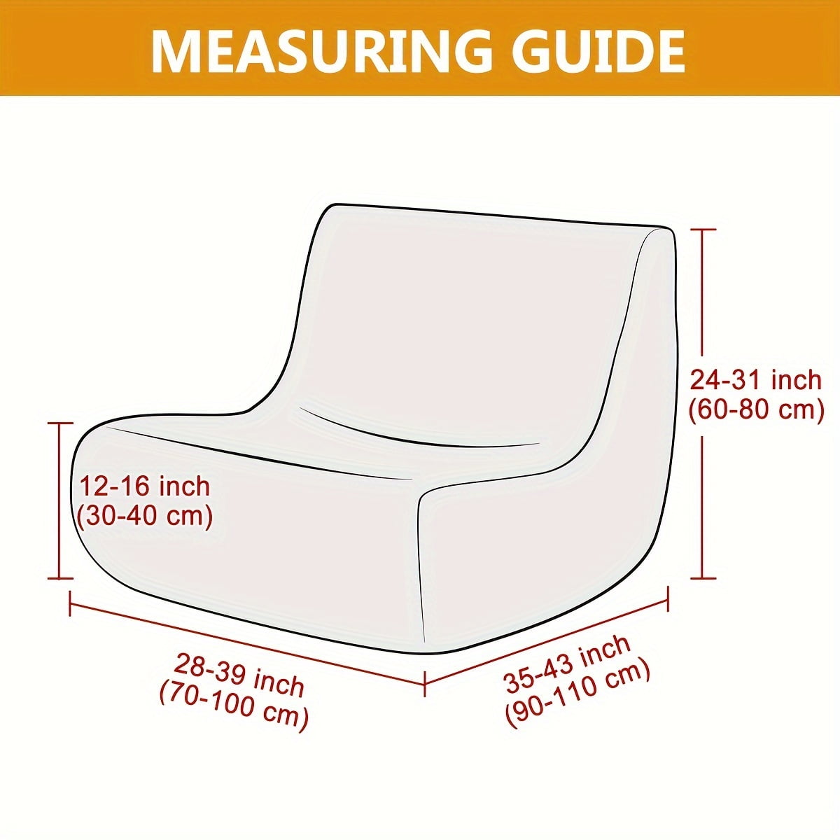 AIGIA Stretch Sofa Slipcover Armchair Cover with Elastic Bottom Armchair Protector Cover for Bedroom Living Room