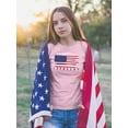 thumbnail image 2 of Independence Day Brush Flag T-Shirt Juniors -Image by Shutterstock,  Medium, 2 of 4