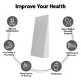 thumbnail image 4 of Continental Sleep, Extra Wide Bed Wedge Pillow, Body Support Sponge, Tringle Incline Cushion to Elevate Upper Body, Good for Neck Pain, Snoring, Acid Reflux, 40 x 20 x 4, White, 4 of 7