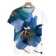 thumbnail image 4 of ICHUANYI Clearance Women's Short Sleeve Round Neck Printed Loose Tops Blouse T-shirt(Navy, M) ICHUANYI WER2023081116638, 4 of 5