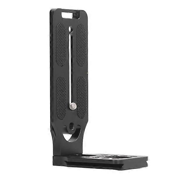 Camera L Bracket Aluminum Alloy L-shaped Vertical Horizontal Coupling Plate with 1/4 inch Screw Hole