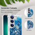 thumbnail image 5 of Comepatible with Samsung S23 Plus Case Glitter Sparkle Gold, Luxury Phone Case Samsung Galaxy S23 Plus Case Silicone Shiny Bumper Protective Case Anti-Scratch Cover (Blue), 5 of 14