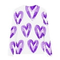 thumbnail image 4 of EGNMCR Blouses à Manches Longues Col Rond & Chemises Manches Longues Imprimés Chemises Mignonnes Col Rond Habillées Décontractées Blouses Vêtements Col Rond Chemises Fille Polyester Haut, 4 of 4