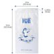thumbnail image 2 of 10Pcs Ice Bags with Durable Drawstring Closure Refillable Ice Storage Bags for BBQs Camping Food Stalls 20 Lb., 2 of 5