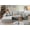Gray 3Seaters, variant on 107.5" Modern Cloud Modular Sofa with L-Chaise, Black Corduroy Sectional, Deep Seat, No Assembly Required