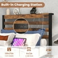 thumbnail image 6 of Infans Twin Industrial Metal Platform Bed Frame Charging Station Mattress Foundation, 6 of 7
