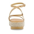 thumbnail image 3 of Journee Womens Odelia Buckle Espadrille Sandals, 3 of 9