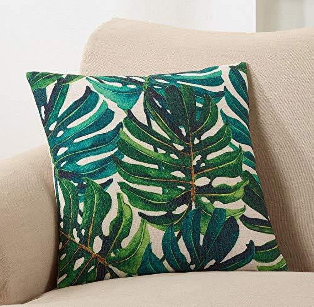 Fennco Styles Home Indoor Outdoor DÃ©cor Tropical Print Throw Pillow