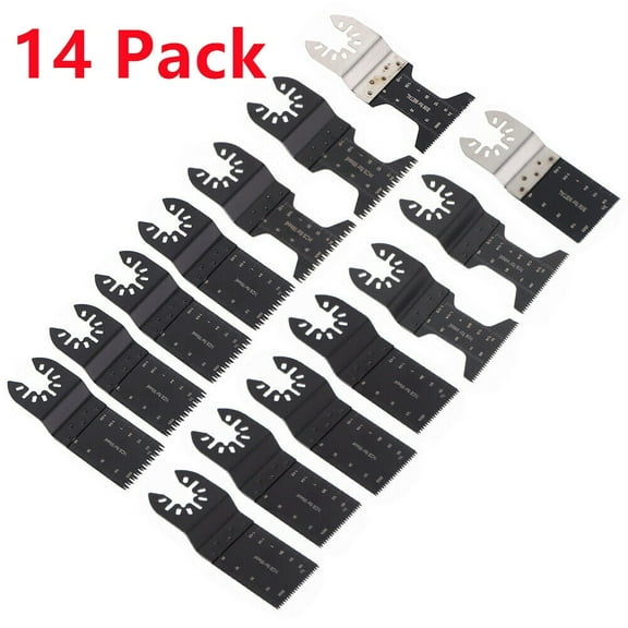 findmall 14 Pc Oscillating Multi Tool Saw Blade For Fein Multimaster BOSCH Dremel Makita