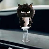 Shy Kitty Bobble,Cute 2D Acrylic Cat Bobbleheads,Shaking Cat Decor for car Dashboard,Fun Bouncing Shaking Dashboard Decor,for Dashboard Desktop Home,Great Gift for Cat Lovers