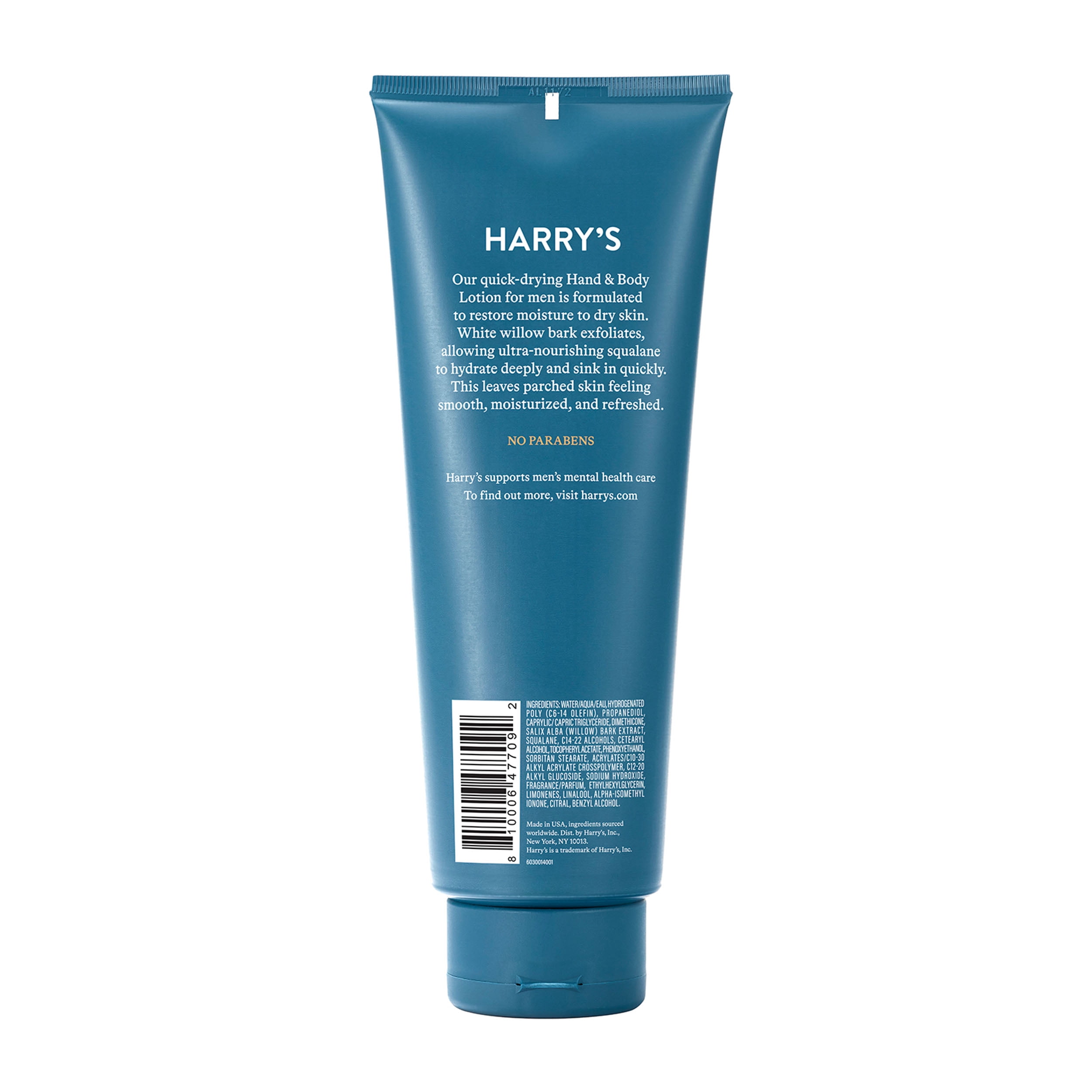 Harry's Men's Dry Skin Relief Body Lotion, Redwood Scent, 10 fl oz