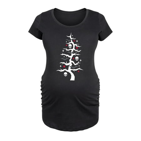 

Bloom Maternity - Spooky Christmas Tree - Maternity Scoop Neck T-Shirt
