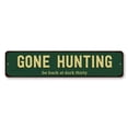 thumbnail image 2 of Gone Hunting Novelty Decor, Metal Wall Sign - 4x18 Inches, 2 of 4
