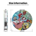 thumbnail image 3 of Zufioo SpongeBob SquarePants for Portable Pocket Makeup Mirror, Foldable Handheld Magnifying Beauty Mirror Suitable for Wallet Handbag for Women-Round Shape, 3 of 9
