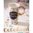 thumbnail image 6 of Evergreen Beautiful Birthday Confetti Ceramic Travel Cup with Lid - 5 x 4 x 7 Inches, 6 of 9