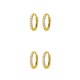 thumbnail image 1 of Minnieouse 2 uds pendientes de aro de acero inoxidable colgante de abalorio dorado joyería de boda señoras esposa presente de moda 2.0*10mm dorado 2piezas, 1 of 6