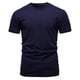 thumbnail image 1 of Moda hombre casual cómodo manga corta sólido tops sudaderas blusa Pompotops oipoqjl31994, 1 of 6