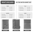 thumbnail image 6 of Lux Decor Luxury Satin Sheets Queen Size - 4-Piece Cooling Bed Sheet Set, Silky Soft & Smooth, Deep Pockets up to 15", OEKO-TEX Certified, Skin-Friendly Comfort (Dark Grey), 6 of 10