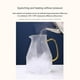 thumbnail image 4 of Jarra de cristal de 1500 ml con tapa de acero inoxidable, jarra de agua con jarra de agua única para agua caliente/fría, 4 of 5