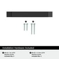 thumbnail image 3 of Amerock Evolve 3-3/4 inch Center-to-Center Matte Black Cabinet Pull, 10 Pack, 3 of 4