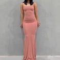 thumbnail image 2 of Satén Slip sin mangas espalda descubierta Maxi vestido mujer 2023 Y2k verano Bodycon elegante Sexy trajes señoras fiesta de cumpleaños Club Sundress Tan Jianjun unisex, 2 of 2