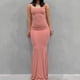 thumbnail image 2 of Satén Slip sin mangas espalda descubierta Maxi vestido mujer 2023 Y2k verano Bodycon elegante Sexy trajes señoras fiesta de cumpleaños Club Sundress Tan Jianjun  unisex, 2 of 2
