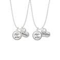 thumbnail image 1 of Delight Jewelry Domed Angels Wear Scrubs Mother & Daughter Heart Necklaces (Set of 2), 19"+2", 1 of 4